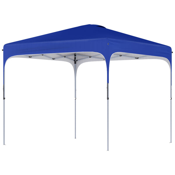 Gazebo Pieghevole 2.5x2.5 m con Altezza Regolabile Sacchetti di Sabbia e Borsa con Ruote Blu acquista
