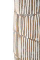Vaso Resina Hanoi Ø17x68,5 cm in Resina Bianco effetto lavato      