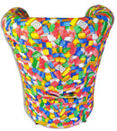 Poltrona Imbottita 65x65x75 cm in Tessuto Renier Mattoncini