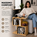 Tavolino da Caffè 60x60x19,5 cm Tavolo S Divano Design Moderno Quercia     