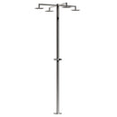 Doccia da Giardino ad Acqua Fredda in Acciaio Inox con 4 Soffioni Sined Idra  