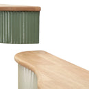 Mensole Frankfurt Coppia 86x18x12 cm in Gomma e Metallo      