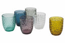 Set 6 Bicchieri Acqua in Vetro 300 ml Villa d'Este Home Tivoli Geometrie