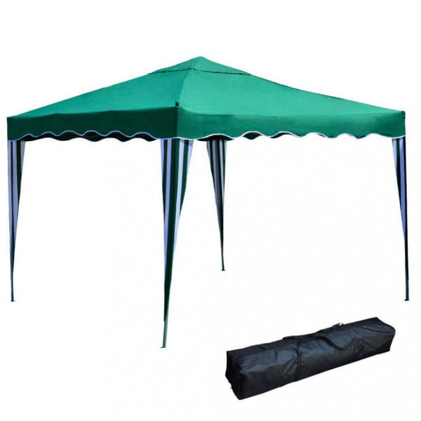 Gazebo Pieghevole 3x3 m in Acciaio Verde prezzo
