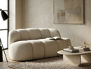 Divanetto Ball Bianco 145x80x69 cm in Compensato e Spugna e Poliestere Bianco      