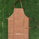 Grembiule per BBQ 81x56 cm in Cuoio di Prima Qualità      
