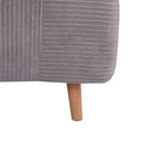 Poltrona Letto Reclinabile 2 in 1 con Seduta Extra-Large 82x89x 83 cm in Tessuto Effetto Velluto Grigio   