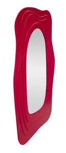 Specchio da Muro Dafne Fuxia 90x4x165 cm in MDF e Specchio Fucsia      