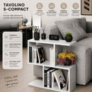 Tavolino da Caffè 60x60x19,5 cm Tavolo S Divano Design Moderno Bianco     