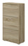 Scarpiera 3 Scomparti 67x28x112 cm 18 Paia in MDF Rovere