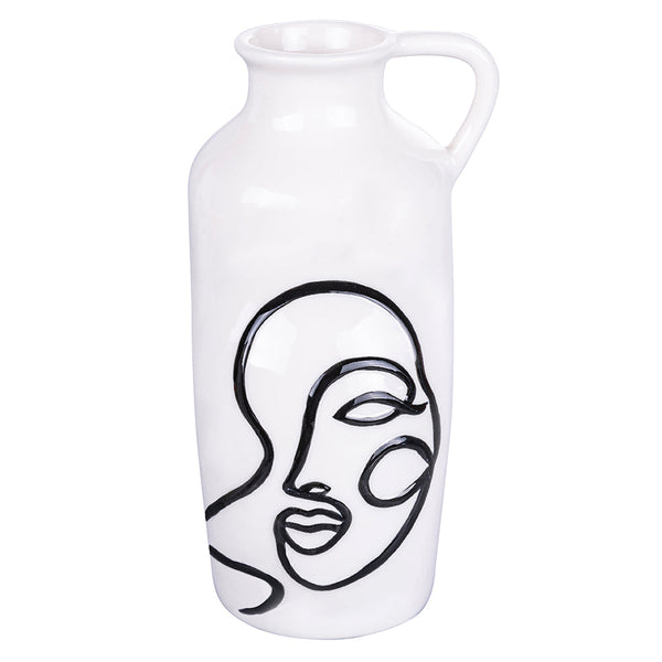 online Vaso con Viso 10,7x9,1x20,3 cm in Ceramica VdE Tivoli 1996 Vis a Vis