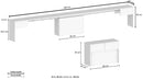 Set 2 Panche Allungabili 66/290x25x45 cm Pratika Singola A e B Acero Pereira  