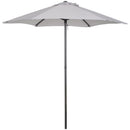 Ombrellone da Giardino Ø196 cm Palo Ø32 mm in Alluminio e Poliestere Grigio Chiaro