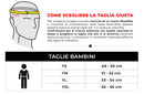 Casco Demi-Jet per Bambini Visiera Sagomata CGM Sport 205G Azzurro Metal Varie Misure