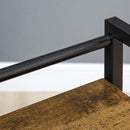 Carrello Portaoggetti 3 Ripiani 50x35x100,5 cm con Ruote in Acciaio e Truciolato Marrone