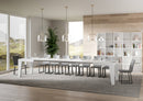 Tavolo Allungabile 140/400x90x77 cm Naxy Bianco Frassino  