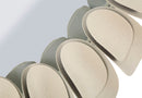 Specchio da Muro Dune Double Ø85x6 cm in Ferro e Specchio e MDF Crema      