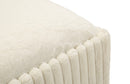Panca con Contenitore Goteborg 113x41x44 cm in MDF e Spugna e Poliestere Bianco      