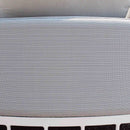 Divano Letto con Tavolino Salvador Ø165x30/60 h cm in Alluminio Bianco