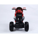 Moto Elettrica per Bambini 6V Kidfun Bianca con Effetto Fumo