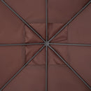 Tetto di Ricambio Gazebo 3x3m in Poliestere Marrone