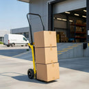 Carrello Multifunzione Portatutto Carico Massimo 120 kg Piattaforma Carrello Porta Pacchi in Acciaio Giallo