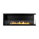 Camino a Bioetanolo da Incasso ad angolo 120x22,4x45 cm Sutri 120 DX Nero 