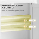 Mobile da Bagno a Parete 61x20x84 cm con 3 Ripriani in MDF Bianco  