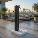 Fontana da Giardino con Base in Cemento 45x45x97 cm Antracite