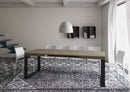 Tavolo Allungabile 140-244x90x77 cm Tecno Tortora Gambe Antracite 