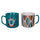 Set 2 Tazze Ø9,2x8,7 cm in Bone China VdE Tivoli 1996 Le cirque tiffany