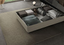 Letto 1 Piazza E Mezzo Imbottito in Similpelle Annalisa Large Cappuccino Varie Misure