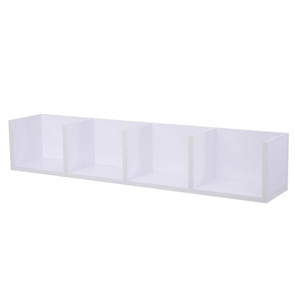 sconto Mensola Scaffale Libreria Porta CD in Legno 95x17x18 cm Bianca