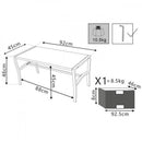 Tavolino Montreal 92x45x45 h cm in Acciaio Antracite