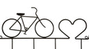 Appendiabiti da Muro Bicicletta Nero 59x3,2x26,5 cm in Metallo Nero      