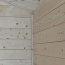 Casetta Box da Giardino per Attrezzi 94x64 cm con Porta Singola Cieca in Legno Naturale