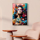 Dipinto su Tela Laccato Marty con Cornice 62x4x92 cm in Pino e Tela e Plastica      