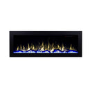 Camino Elettrico da Pavimento 45,4x152,4x18,5 cm Effetto Fiamma 1500W Racy 60 Nero