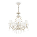 Lampadario Elegant in Metallo Triumph Crema con Oro