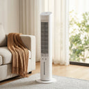 Raffrescatore d'Aria 3-in-1 a Torre 29x29x 97,5 cm Serbatoio 3 Litri con Telecomando in PP Bianco      