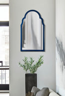 Specchio da Muro Tangeri Blu 47x1x80 cm in MDF e Vetro e Specchio Blu      