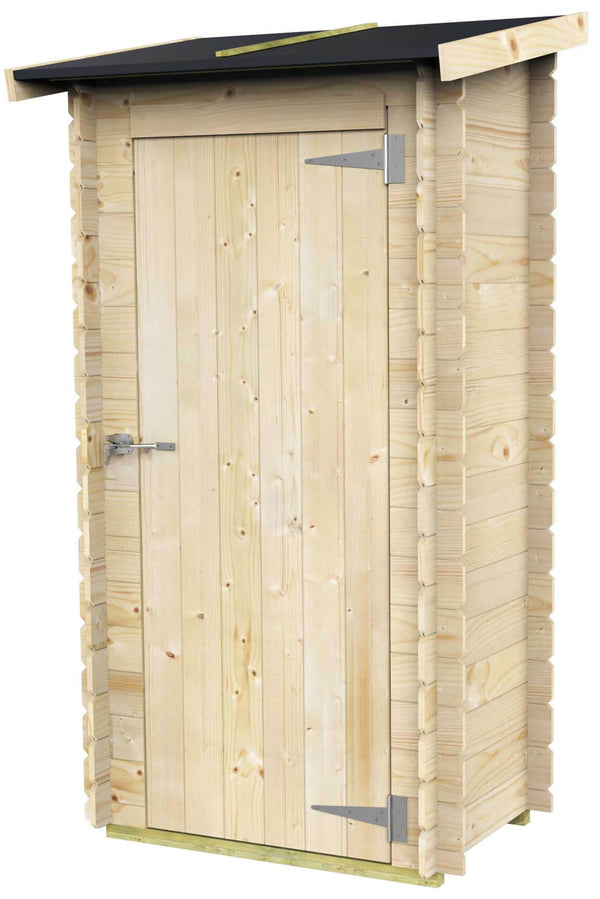 Casetta Box da Giardino per Attrezzi 94x64 cm con Porta Singola Cieca in Legno Naturale prezzo