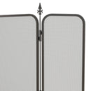 Parascintille con Antine 96x1,3x56 cm in Metallo Nero  