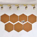 Set 10 PZ Bacheca di Sughero Esagonale Adesiva Decorazione Casa 15x17 cm