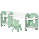 Set Tavolino con Sedia per Bambini Verde