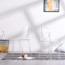 Sedia Louvre 49x36x90 h cm in Policarbonato Trasparente