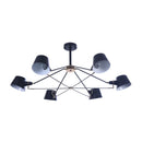 Lampadario Modern in Metallo Abigail Nero