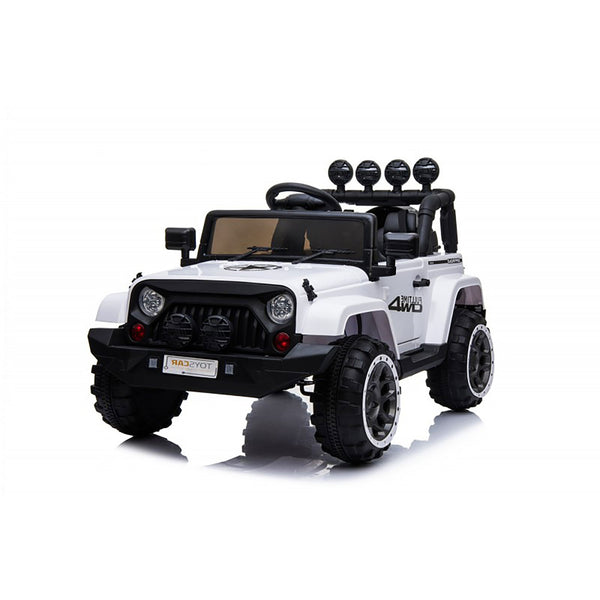 sconto Macchina Elettrica per Bambini Fuoristrada Adventure 12V con Telecomando Bianco