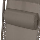 Sedia Sdraio Reclinabile e Richiudibile Rio 65x90x108 cm con Poggiatesta in Poliestere con Struttura in Acciaio Verde Mélange      