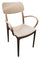 Sedia Impilabile da Giardino 53x55x88 cm con Braccioli in Polipropilene Tortora